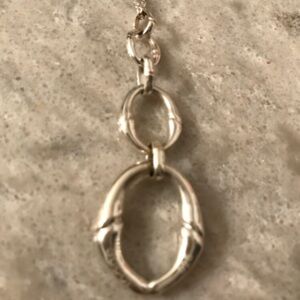 HTF - Gucci silver horsebit chain necklace Vintage